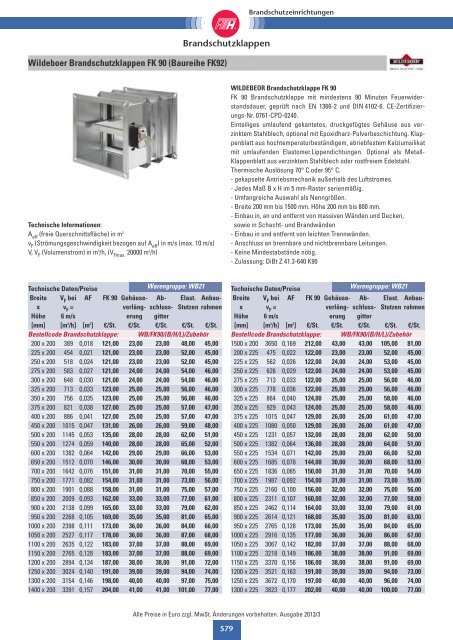 Technische Preisliste Kapitel 05 - 2013/06 (1257 KB) - Giesen GmbH