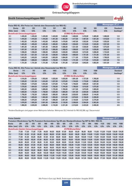 Technische Preisliste Kapitel 05 - 2013/06 (1257 KB) - Giesen GmbH