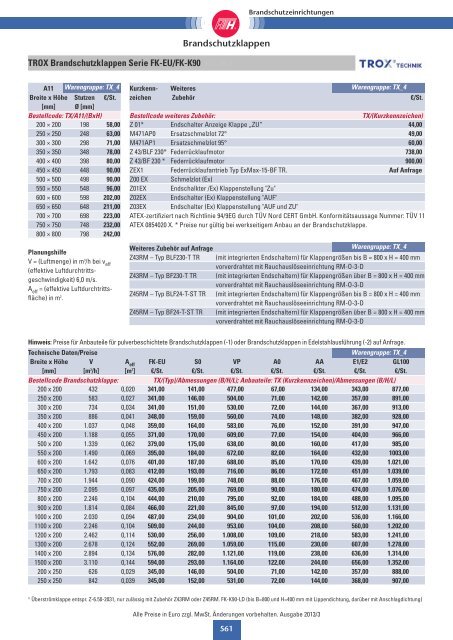 Technische Preisliste Kapitel 05 - 2013/06 (1257 KB) - Giesen GmbH