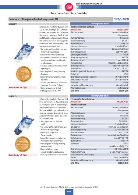 Technische Preisliste Kapitel 05 - 2013/06 (1257 KB) - Giesen GmbH