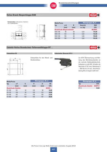 Technische Preisliste Kapitel 05 - 2013/06 (1257 KB) - Giesen GmbH