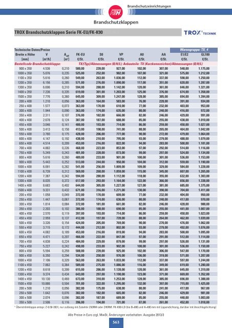 Technische Preisliste Kapitel 05 - 2013/06 (1257 KB) - Giesen GmbH