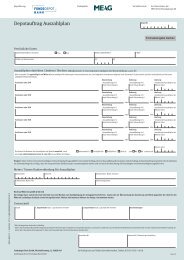 Depotauftrag Auszahlplan - MEAG Munich Ergo Asset Management ...