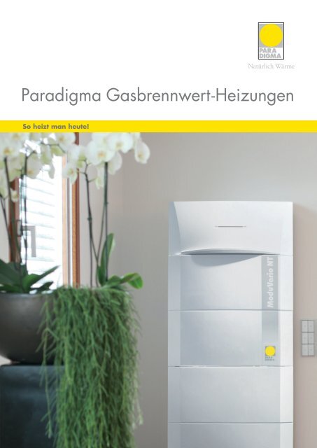 Paradigma Gasbrennwert-Heizungen