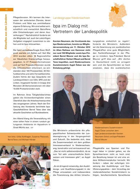 bpa. Magazin - Bundesverband privater Anbieter sozialer Dienste eV