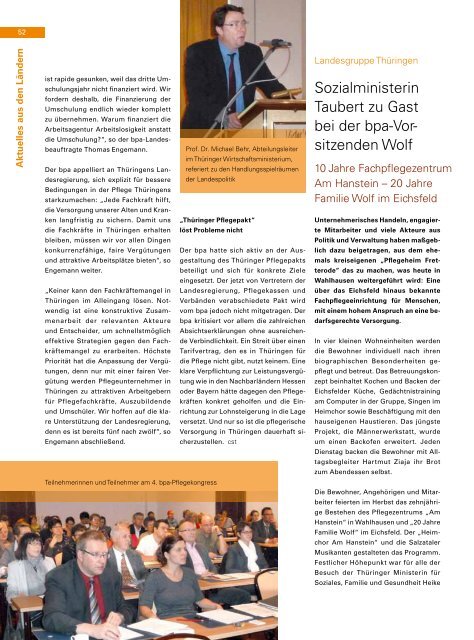 bpa. Magazin - Bundesverband privater Anbieter sozialer Dienste eV