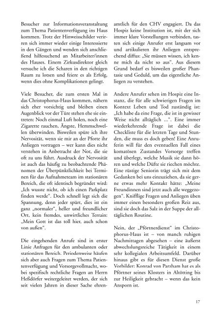 PDF Datei laden - Christophorus Hospiz Verein e.V.