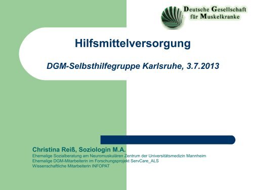 Vortrag Hilfsmittelversorgung - DGM