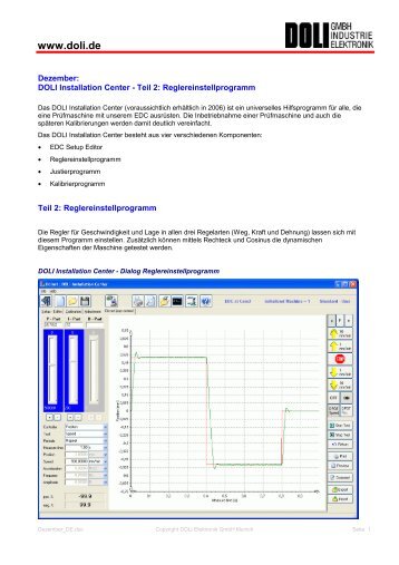 Druckversion - DOLI Elektronik