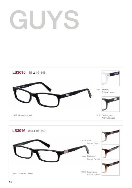 levi's® eyewear collection 1 - Der Augenoptiker