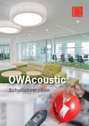 Schallabsorption - OWA