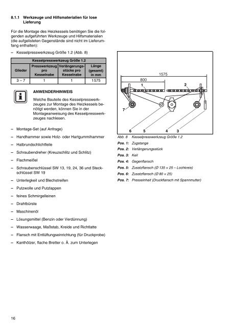 Montage- und Wartungsanweisung - Sieger Heizsysteme GmbH