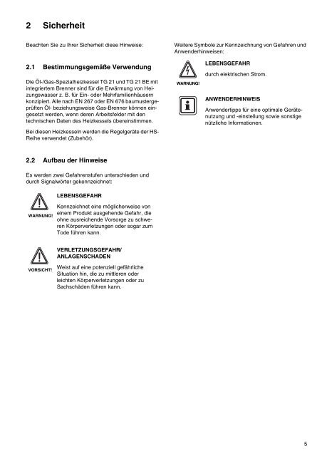 Montage- und Wartungsanweisung - Sieger Heizsysteme GmbH