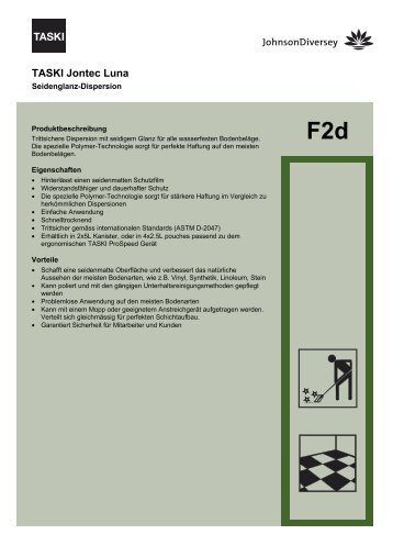 F2d TASKI Jontec Luna - Diversey