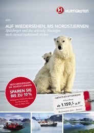 AUF WIEDERSEHEN, MS NORDSTJERNEN - Zeitraeume-Reisen