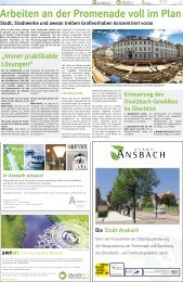 Arbeiten an der Promenade voll im Plan - Stadt Ansbach