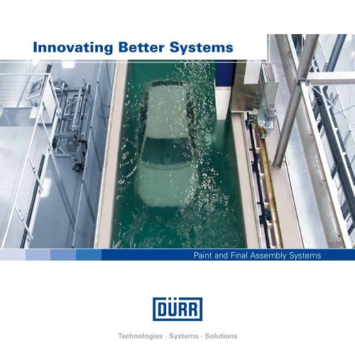 Innovating Better Systems - Dürr