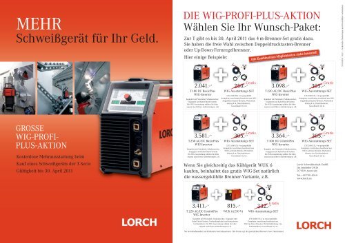 Schweißgerät für Ihr Geld. - Lorch