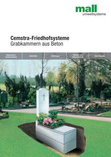 Cemstra-Friedhofsysteme Grabkammern aus Beton - Mall GmbH