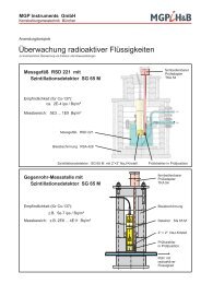 Überwachung radioaktiver Flüssigkeiten