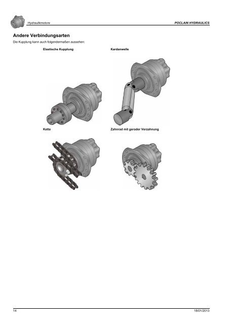 allgemeine installationsanweisung hydraulik motore - Poclain ...