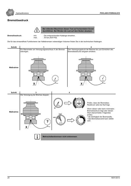 allgemeine installationsanweisung hydraulik motore - Poclain ...