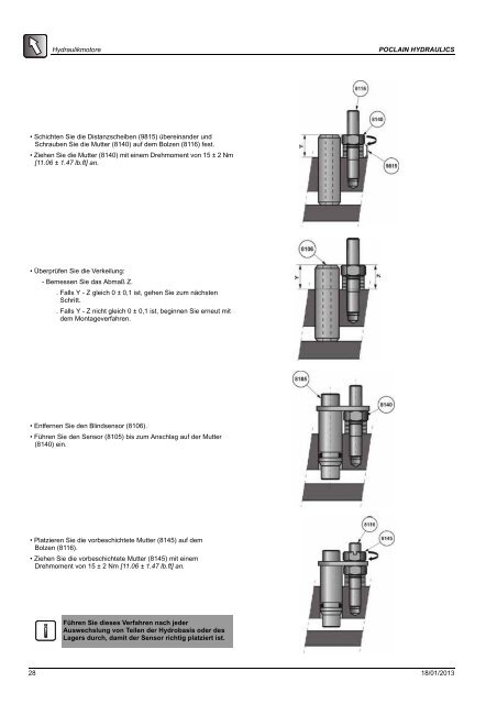 allgemeine installationsanweisung hydraulik motore - Poclain ...