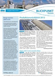 Blickpunkt 02-2013 - SKW Stickstoffwerke Piesteritz GmbH