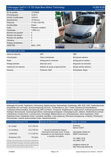 Volkswagen Golf Cabriolet 1.4 TSI 90 kw (122 PS) - Autohaus Dobner