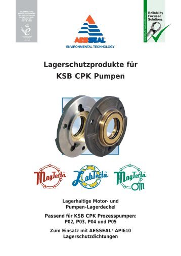 Lagerschutzprodukte für KSB CPK Pumpen