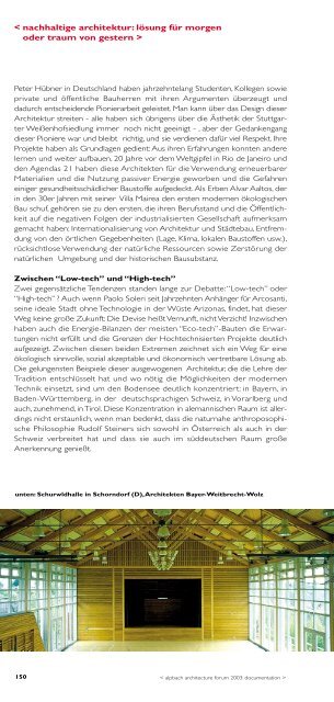 alpbacher architekturgespräche 2003 - ATP