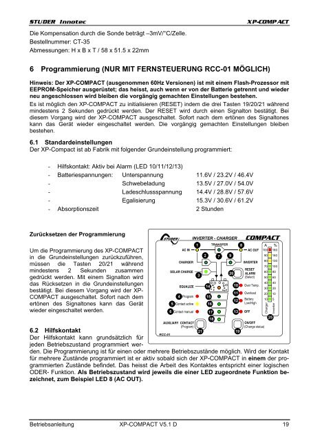 Betriebs- und Montageanleitung Kombigerät mit ... - WUTTKE SOLAR