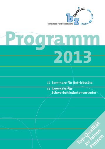 Das Jahresprogramm 2013 zum Herunterladen - br-spezial