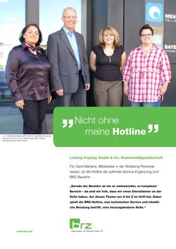 Nicht ohne meine Hotline - BRZ Deutschland GmbH