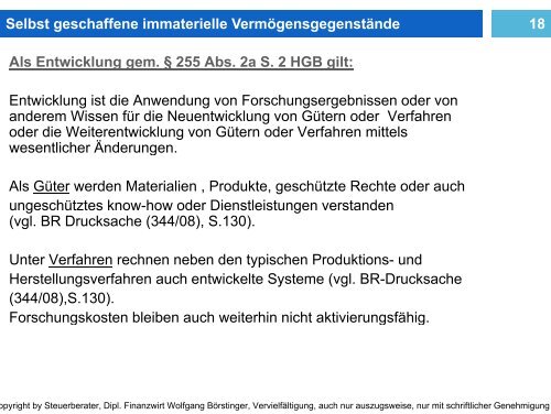 Bilanzierung immaterieller Vermögenswerte und Wirtschaftsgüter in ...