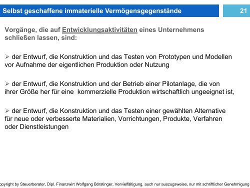 Bilanzierung immaterieller Vermögenswerte und Wirtschaftsgüter in ...