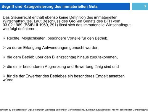 Bilanzierung immaterieller Vermögenswerte und Wirtschaftsgüter in ...