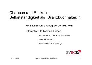 Chancen und Risiken – Selbstständigkeit als Bilanzbuchhalter/in