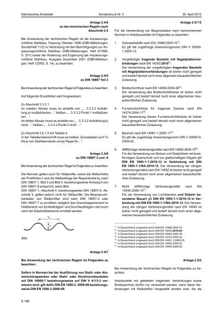 (LTB); Bauaufsichtliche Einführung der Eurocodes vom 28.03
