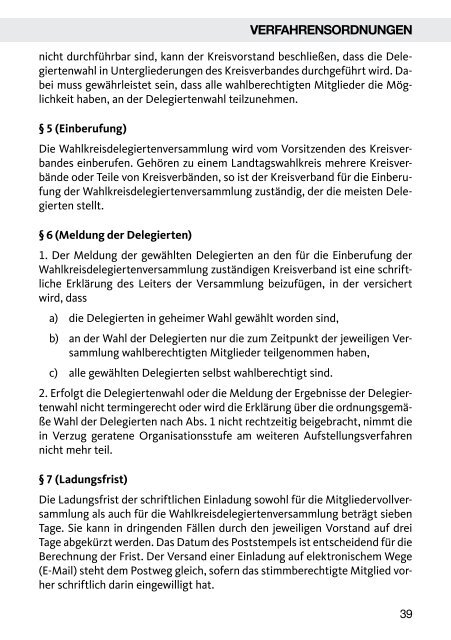 Satzungen und Verfahrensordnungen der CDU in Niedersachsen ...