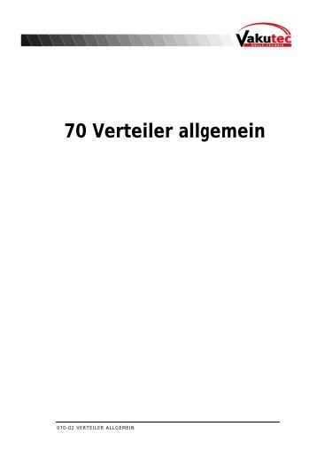 70 Verteiler allgemein - Vakutec