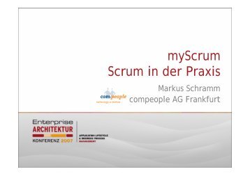 Markus Schramm - myScrum - Scrum in der Praxis - Compeople