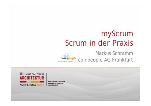 Markus Schramm - myScrum - Scrum in der Praxis - Compeople