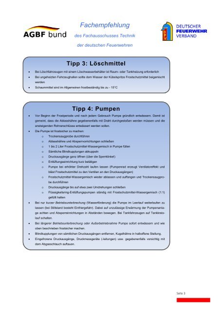 DFV-Fachempfehlung - Deutscher Feuerwehrverband