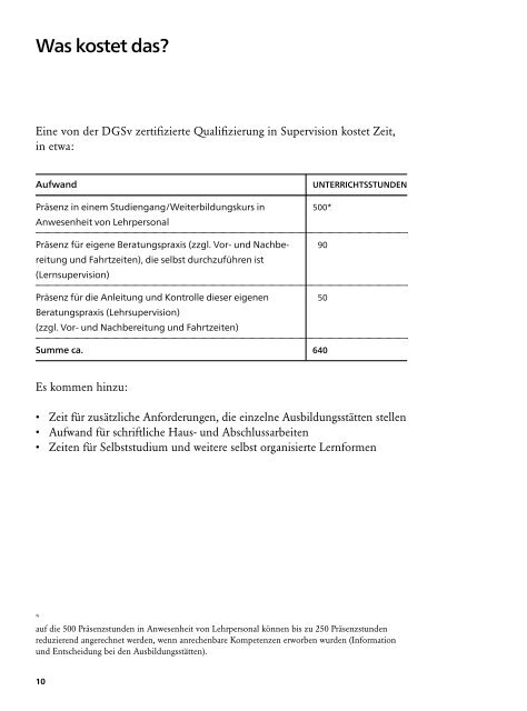 Supervisor/in werden. - DGSv