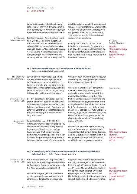 Mandanten - WTS Aktiengesellschaft Steuerberatungsgesellschaft