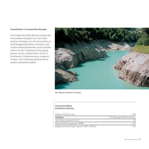 „Wasser ist Energie – Wasserkraft bei der EnBW“ (8,9 MB ) PDF