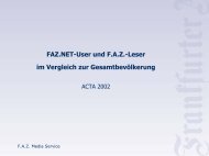 Die Struktur der FAZ.NET-User Beruf