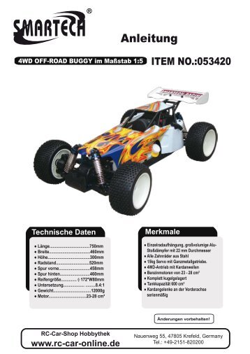 Thunderbolt 4WD - RC-Car-Shop Hobbythek