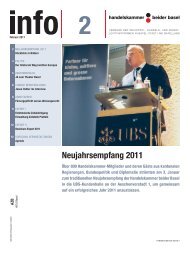 Neujahrsempfang 2011 - Handelskammer beider Basel